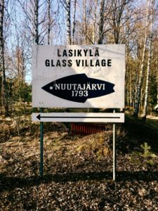 Klaus_Martin_Nuutajärvi Glass Village sign